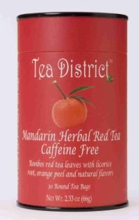 Tea District Mandarin Herbal Red Tea Rooibos 60 Bags by Tea District