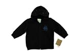 TINY WHALES / タイニー・ウェールズ　オーガニックコットン　ベビー＆キッズ　DON'T CRY WOLF HOODIE / ジップアップ / パーカー　/ フーディー　【ブラック】 Baby Don't Cry