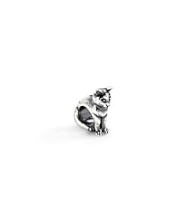 Cat Charm in Silver for 3mm Charm Bracelets