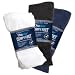 Diabetic Crew Socks - Black: 9-11 - Pack of 3