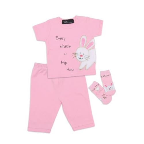 Mud Pie Baby EIEIO Bunny Clothing Set