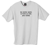 my avatar wants to hook up with your avatar  100% Cotton Unisex Tee with funny Keep it Unreal Joke Design