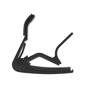 Black Single-handed Guitar Capo Quick Change: Musical Instruments