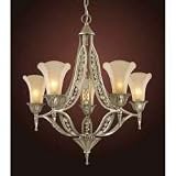 Chelsea Trump Rustic Crystal 5-Light Chandelier