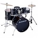 Accent CS Combo Power 5 Piece Drum Set LC125 Black Black