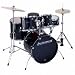 Accent CS Combo Power 5 Piece Drum Set LC125 Black Black