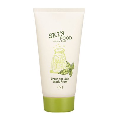 SKINFOOD Green Tea Salt Mask Foam 170g Washing dirty and oil away