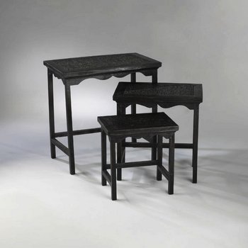 Cyan Lighting 01624 Blithe Wood Nesting Tables, Stained Birch Finish
