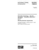 ISO/IEC 15408-2:2005, Information technology - Security techniques - Evaluation criteria for IT security - Part 2: Security functional requirements