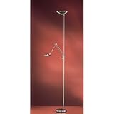 P-1127 Halogen Floor Lamp with Swing Arm Finish: Brushed Nickel