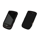 Black Rubberized Snap-On Cover Case for Blackberry Torch 9800