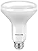 Philips 458109 9 Watt (65W Equivalent) 120V Dimmable 2700K Warm White LED BR30 Bulb (6-Pack)