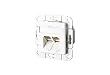 BTR E-DAT Cat.6 UPk-Dose 8/88 r-ws mit LSA-Anschlussklemmen, reinweiss (1 St�ck)