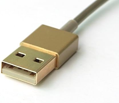 Twin Pack - USB Data and Charging Short Cable (5 inches long) Compatible with Apple iPhone 5, 5S, 6, 6 Plus, 6S, 6S Plus, iPad Air, iPad Mini and iPod Touch (GOLD)