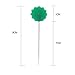 Wisehands Multi-colored Flat Flower Head Pins Boxed, 100 Per Pack - Colorful, Pack of 2