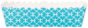 Simply Baked Paper Loaf Pan &amp; Food Tray - Turquoise