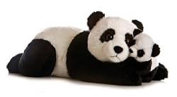 MAMA PANDA AND CUB AURORA PLUSH TOY 12"