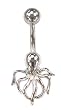 Blue Crystal Octopus Sea Barbell Body Jewelry Piercing