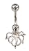 Blue Crystal Octopus Sea Barbell Body Jewelry Piercing