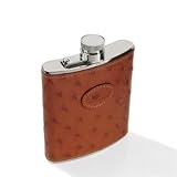 Genuine Ostrich Leather 175 ml Hip Flask by Beier Lederwaren