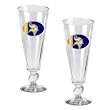 Minnesota Vikings NFL 2pc Pilsner Glass Set with Football on stem - Oval Logo