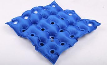 Premium Air Inflatable Seat Cushion 17" X 17" (Waffle), Heat Sealed Construction for Durability, Air Seat Cushion for Wheelchair and day to day use. Ideal for prolonged sitting