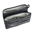 Purse Organizer Insert - Black with Silver Sage - Large