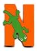 Wooden Newt Letter N Magnet by The Toy Workshop