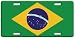 Brazilian Flag License Plate