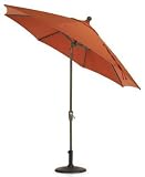 Outdoor Living : 11' Auto-tilt Umbrella Champagne Melon Sunbrella