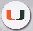 AutoCoaster ~ University of Miami Hurricanes ~ Tile Drink Coaster for car cup...