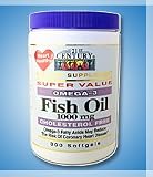 Fish Oil 1000mg - Omega-3 - 300 Softgels