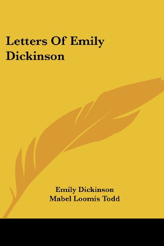 letters of emily dickinson