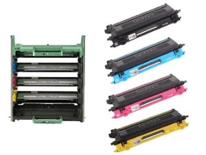 Brand New Genuine OEM Brother DR110CL TN115 Drum Unit / Laser Toner 5-Pack DR-110CL TN-115Bk TN-115C TN-115M TN-115Y for BROTHER MFC 9440CN 9450CDN 9840CDW HL 4040CDN 4040CN 4070CDW DCP 9040CN 9045CDN (1 Drum unit and 1 Each Black, Cyan, Magenta & Yellow High Capacity Laser Toner) On Sale