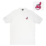 Cleveland Indians MLB "Classic Pique" Polo Shirt (White)