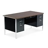 DESK,DBL PED 60X30,BK