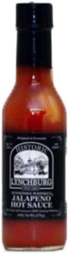 Historic Lynchburg Tennessee Whiskey Jalapeno Hot Sauce (Pack of 6)