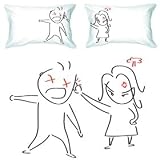 31qHDXA5r6L. SL160  BoldLoft Oops...My Bad! Couple Pillowcases Christmas Gift Ideas for Couples, Romantic Christmas Gifts, Cute Valentines Day Gifts, Romantic Anniversary Gifts