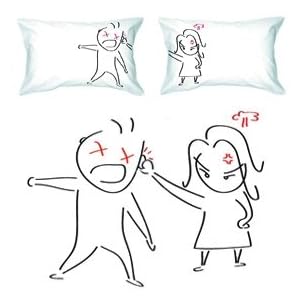 BoldLoft “Oops…My Bad!” Couple Pillowcases-Christmas Gift Ideas for Couples, Romantic Christmas Gifts for Him or for Her