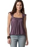 DKNY Jeans Crochet-Trim Bubble Top