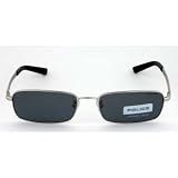 Genuine Police Sunglasses with Shiny Silver-Tone Frame and Smoke Polarized Lenses. Model:... by