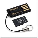 Kingston 2 GB microSD Flash Memory Card with USB Reader MRG2+SDC/2GB