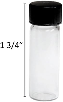 Mini Glass Bottle for Gold Flakes 1 3/4" Vial