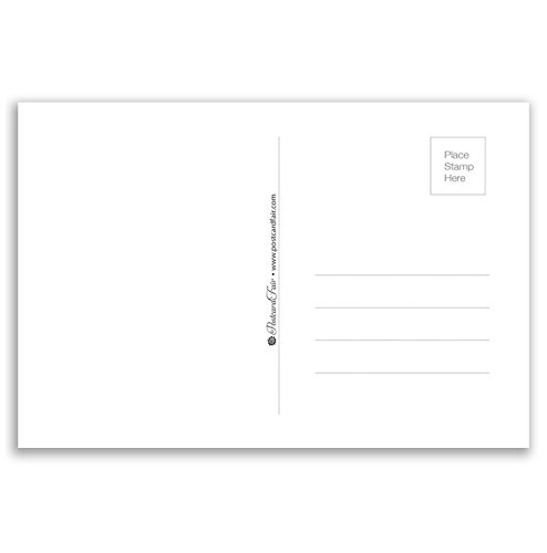 MAINE STATE MAP postcard set of 20 identical postcards. Post cards with ME map and state symbols. Made in USA.