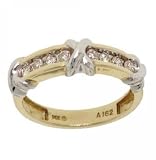 1/4 Carat Diamond 14K Two-Tone Gold Ring