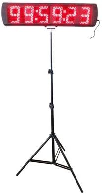 Red Color Portable 5 Inch LED Race Timing Clock for Running Events Countdown/up Timer