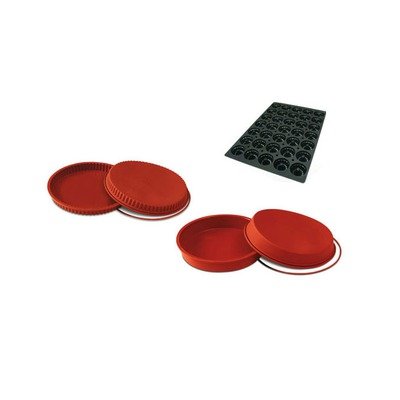 3-tlg. Rundes Backform Set 