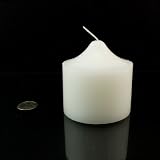 Hannas 3x3 Pillar Candle (White Unscented) - 3x3-Unscented