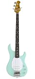 Ernie Ball Music Man Classic Collection Sterling 4 String Bass - Single Humbucker Mint Green Finished Birdseye Maple Neck White Pickguard