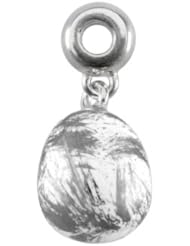 Bacio Rockin Ceramics Dangling Silver Charm. Very Compatible MADE IN ITALY